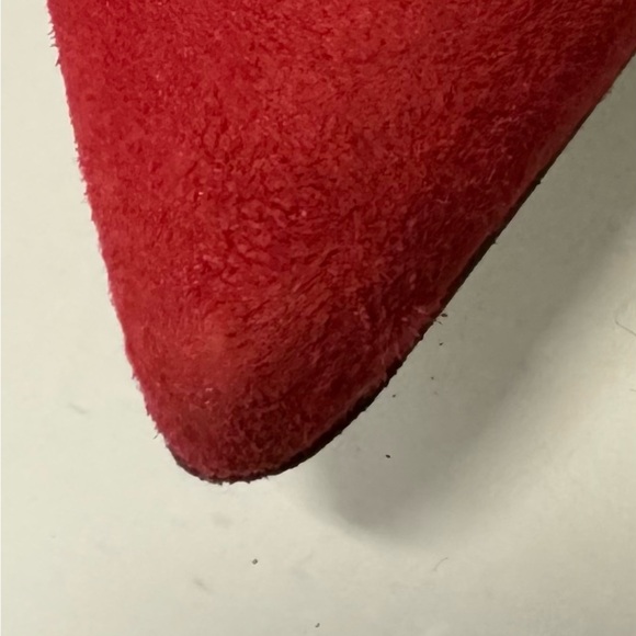 Kate Spade Vibrant Red Suede Heels Gorgeous Showstoppers!! - Picture 7 of 9
